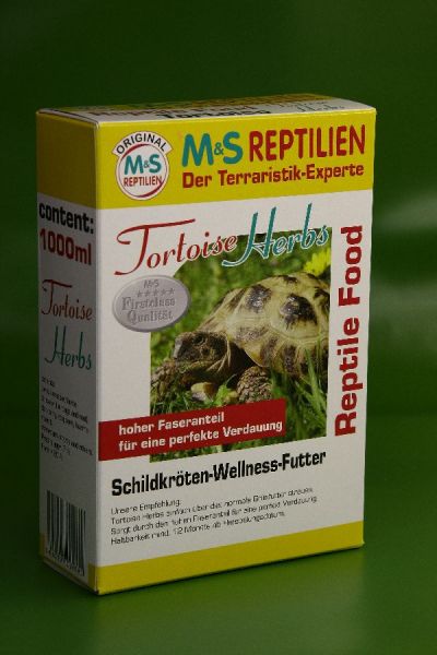 Reptile Food Tortoise Herbs 12 x 2000 ml