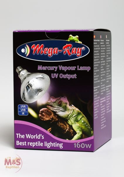 Mega Ray Lampe (UV-Lampe) 160 Watt (vergleichbar Arcadia D3)