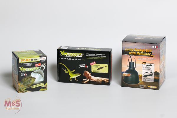 X-Reptile 35 Watt Set (Lampe + Vorschaltgerät + Lampenfassung PRO small )