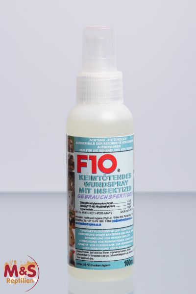 F10 keimtötende Wundspray mit Insektizid (Ready to use) 100ml in Zerstäuberflasche