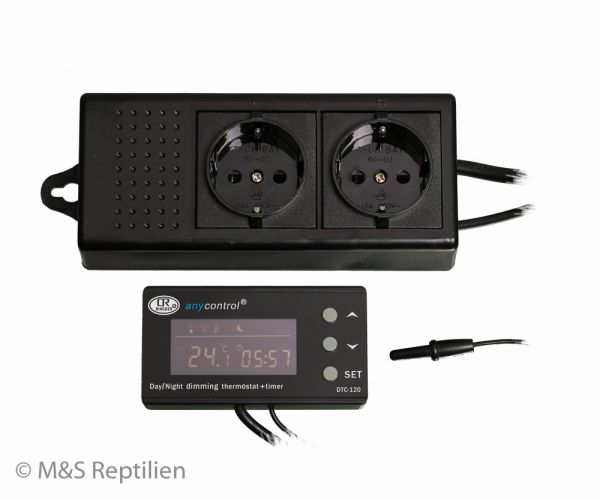 M&amp;S Reptile Control V3 PRO (Thermostat mit Dimmung + Zeitschaltuhr) WEEE RegNr. 82392108