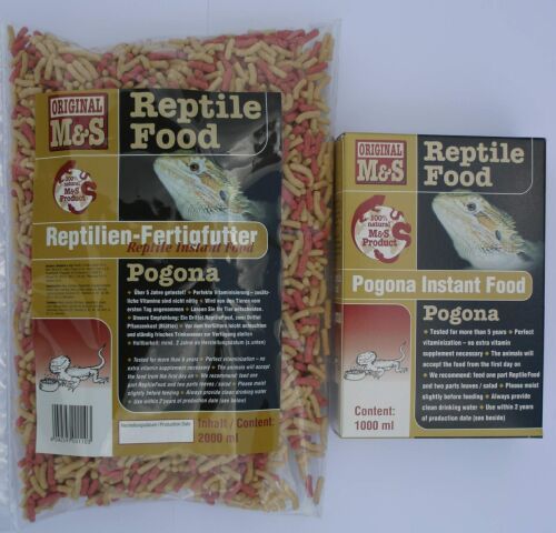Reptile Food Pogona 2000 ml, Karton mit 12 Pack