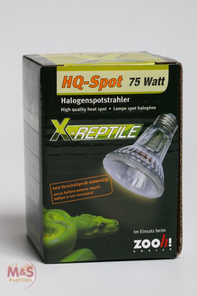 X Reptile Halogen Spot (UVA Basking) Lampe 75 Watt