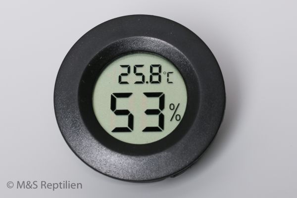 M&amp;S Digitales Thermo-Hygrometer -RUND- (siehe Videoanleitung)
